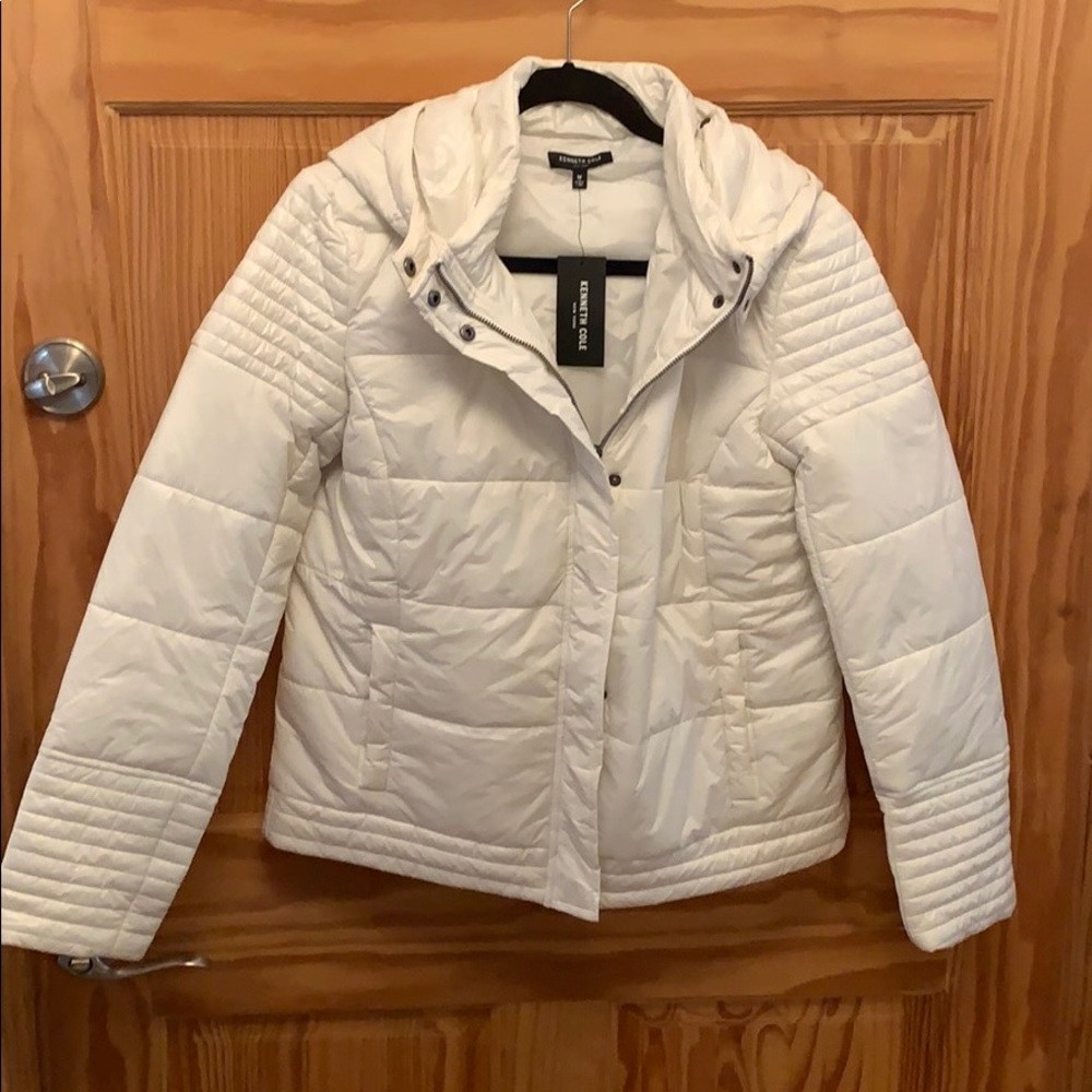 Kenneth Cole White Down Jacket